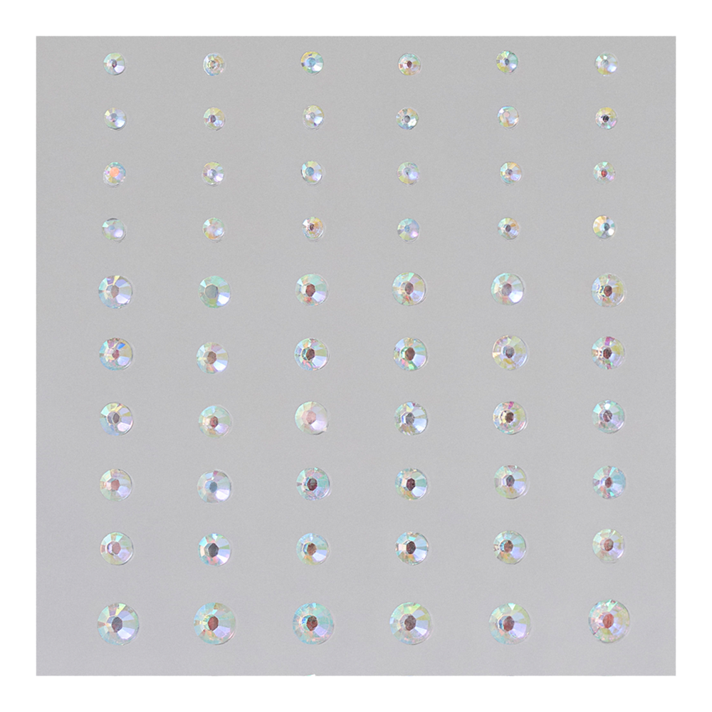 Iridescent Sparkle Self-Adhesive Face Gems