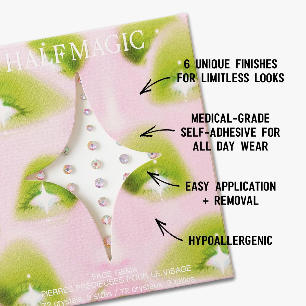 Iridescent Sparkle Self-Adhesive Face Gems