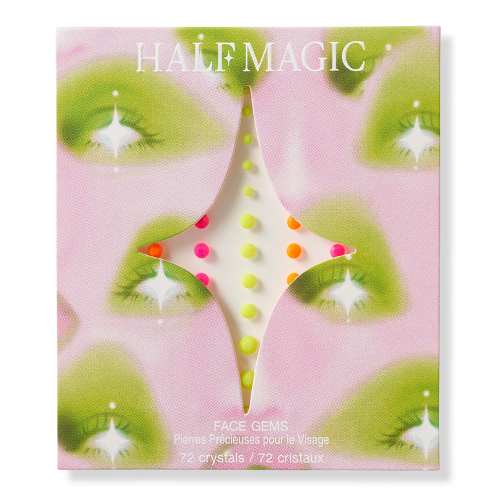 Half Magic Solid Neon Self-adhesive Face Gems