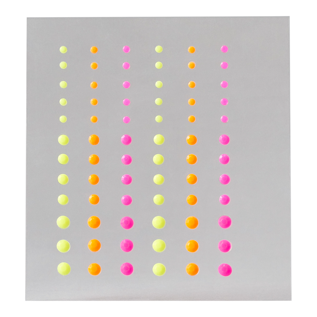 Solid Neon Self-Adhesive Face Gems