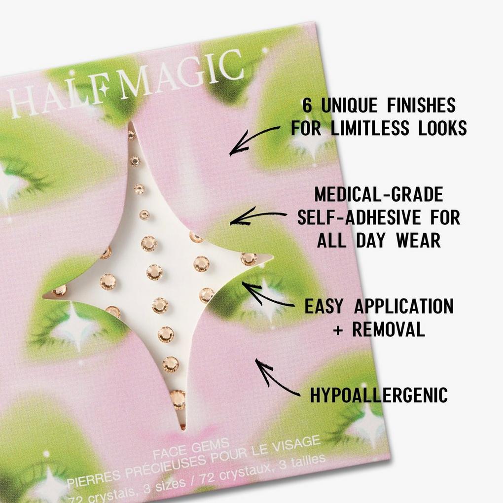 Half Magic Halloween Crystalline Nude Self-Adhesive Face Gems