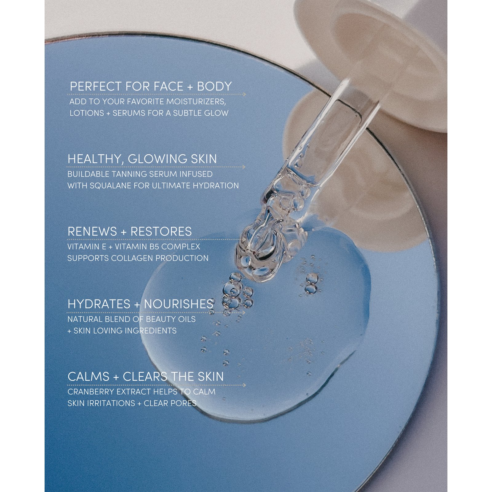 Goccia di Sole Hydrating Self-Tanning Serum Drops for Face and Body