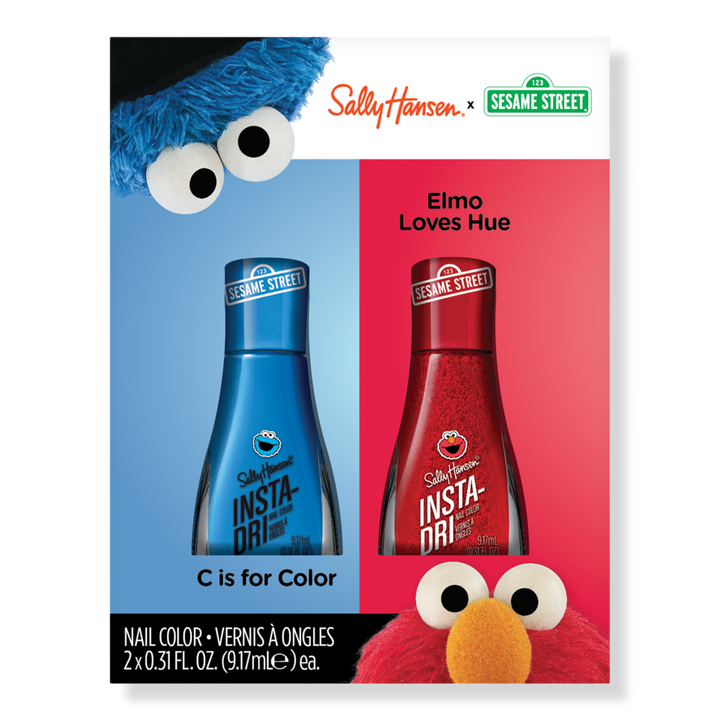 Sally Hansen Insta-Dri x Sesame Street Nail Polish Duo Pack #1