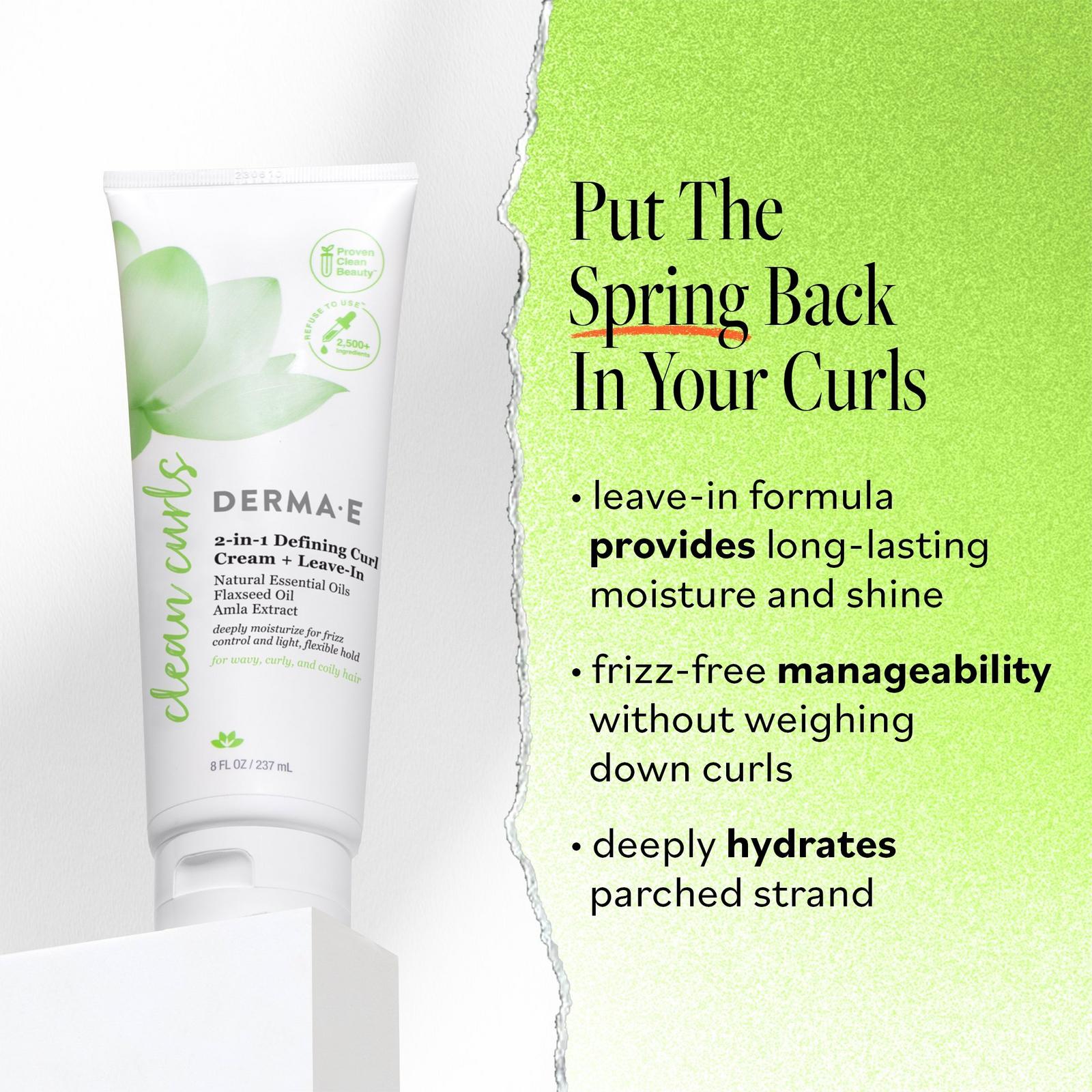 Alba Ramos Clean Curls 2-In-1 Defining Curl Cream + Leave-In Treatment