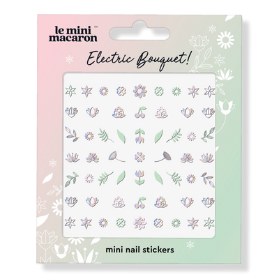 Le Mini Macaron Mini Nail Stickers - Electric Bouquet Edition