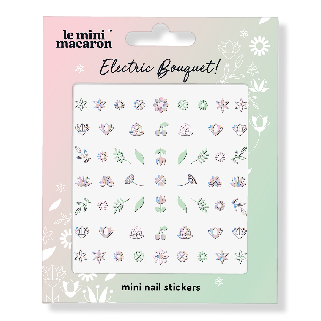 Le Mini Macaron Mini Nail Stickers - Electric Bouquet Edition #1