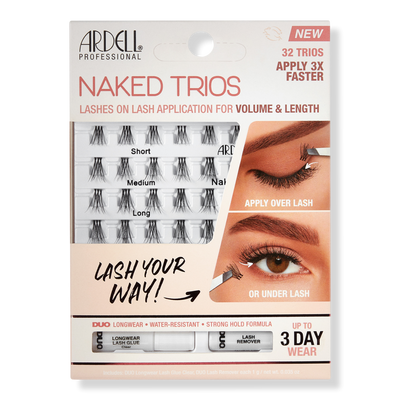 Ardell Naked Lash Trios + Adhesive Kit