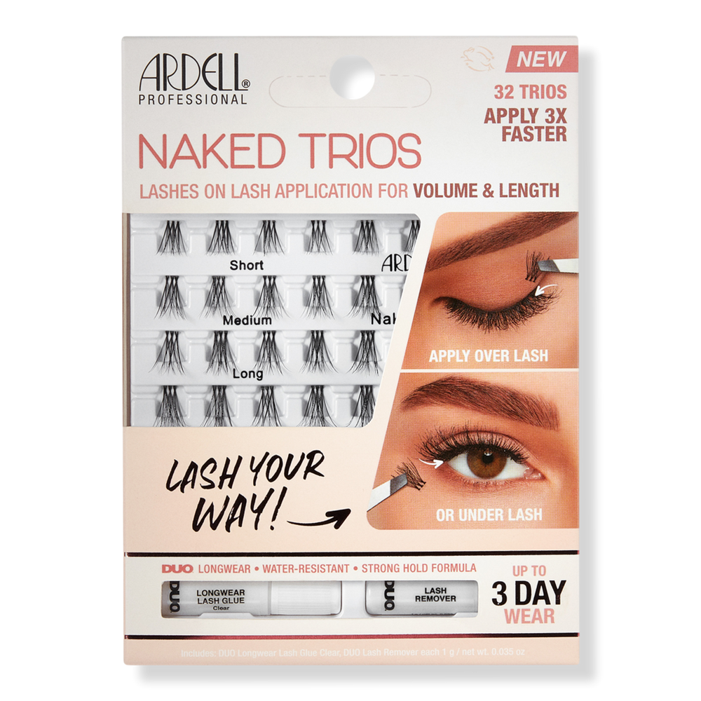 Ardell Naked Lash Trios + Adhesive Kit