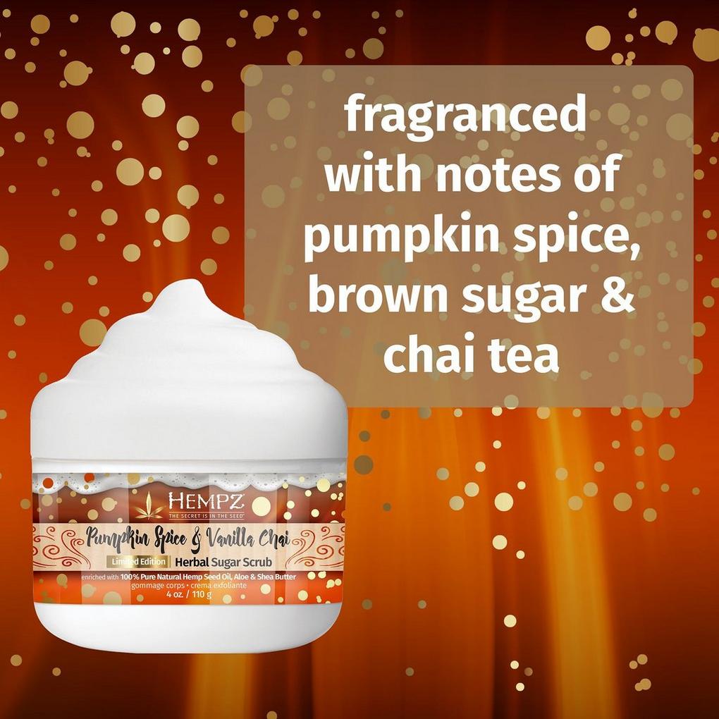 Limited Edition Pumpkin Spice & Vanilla Chai Herbal Sugar Scrub
