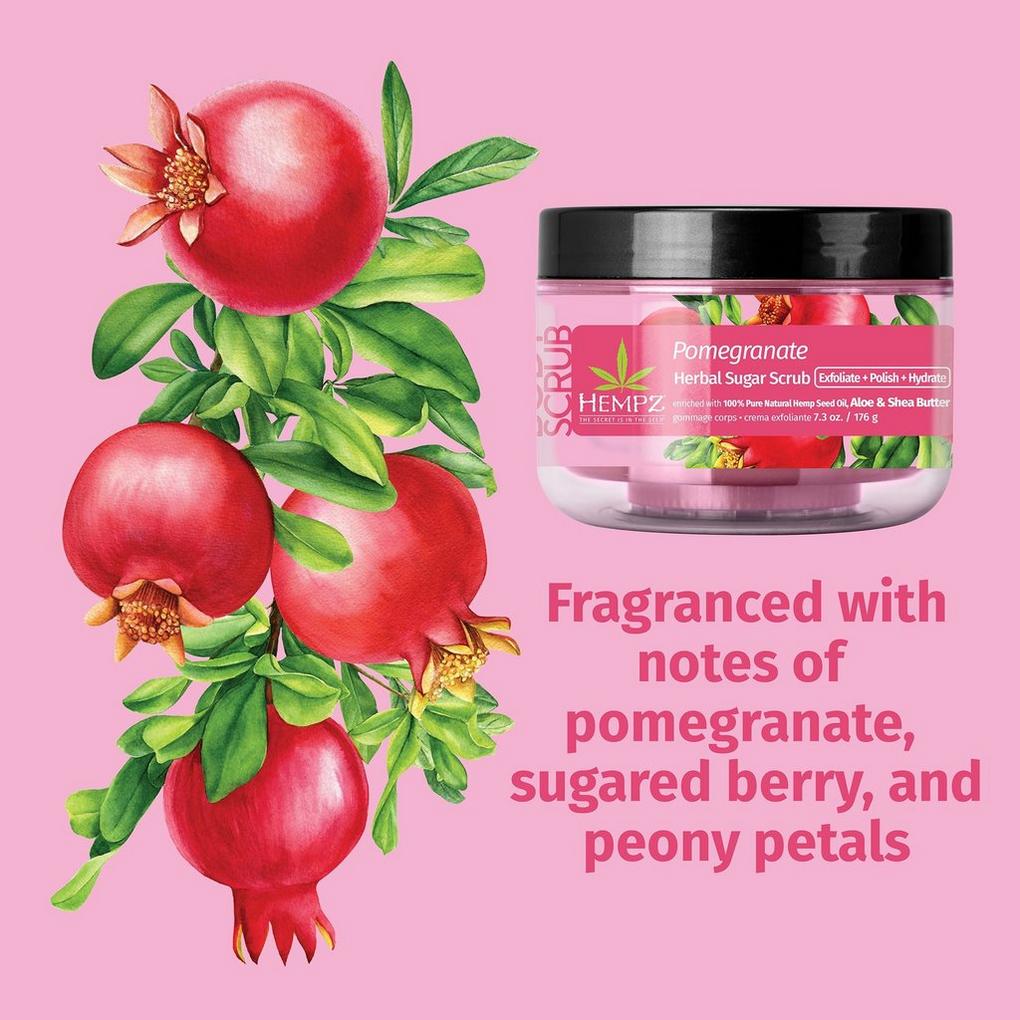 Exfoliating Cream Foot Scrub - Pomegranate