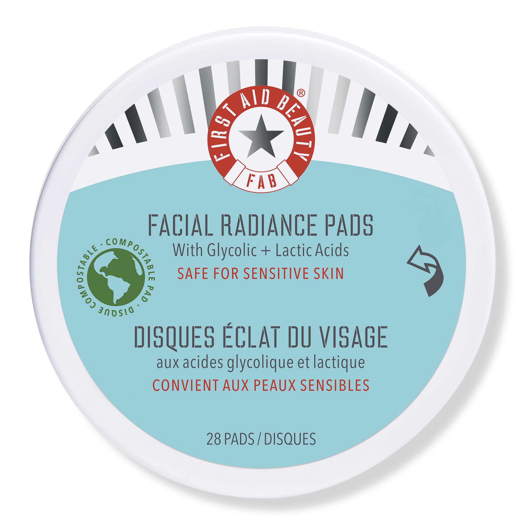 First Aid Beauty Travel Size Facial Radiance Pads with Glycolic + Lactic Acids #1