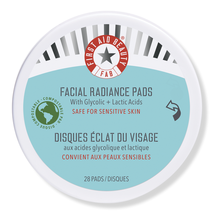 Travel Size Facial Radiance Pads with Glycolic + Lactic Acids First