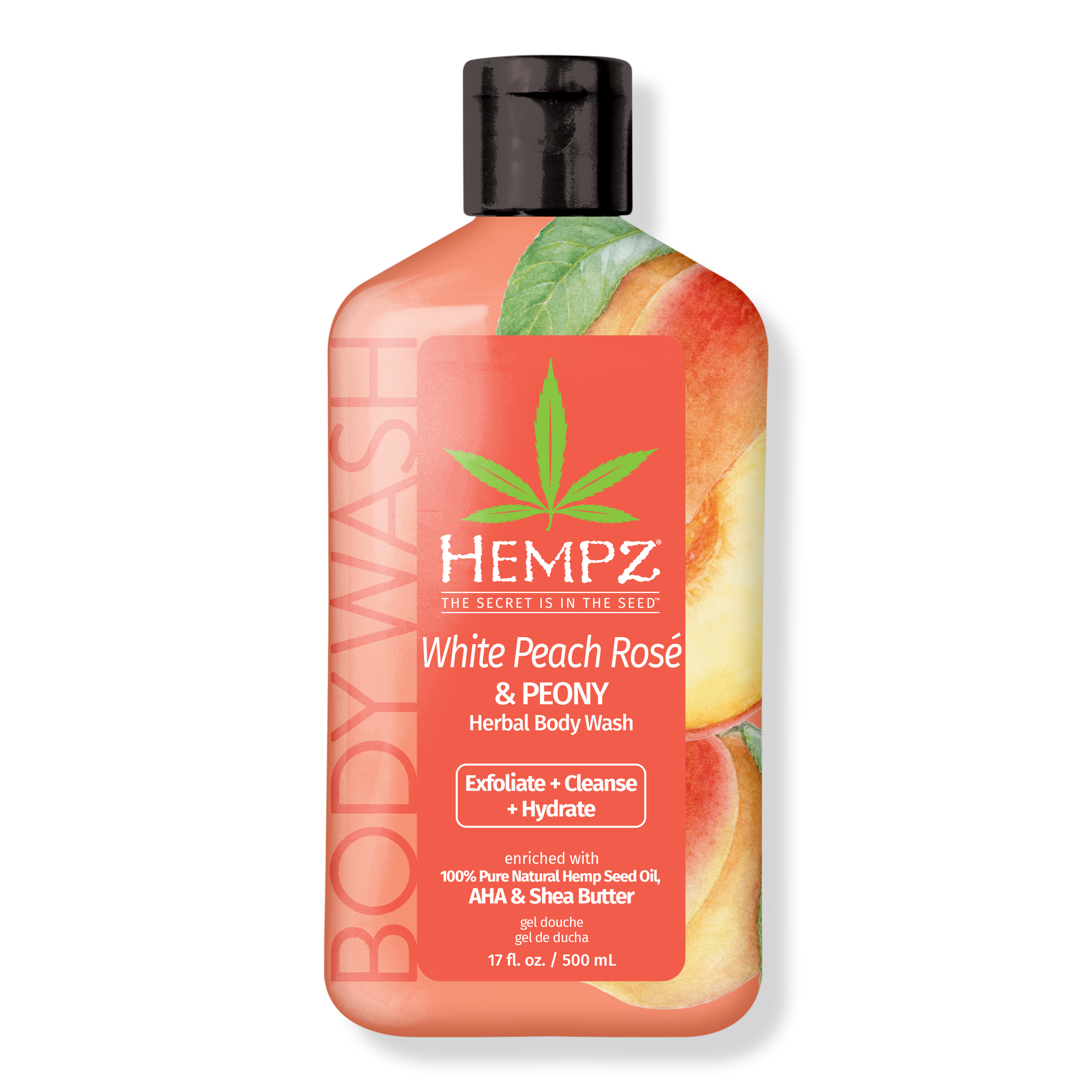 White Peach Rose & Peony Herbal Body Wash Hempz Ulta Beauty