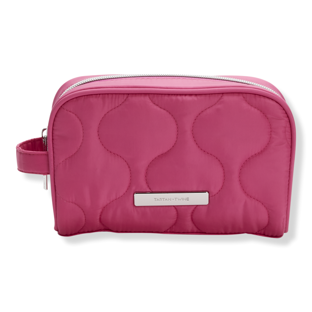 Quilted Puffy Cosmetic Makeup Bag Pouch