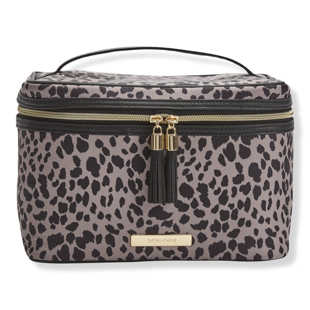 Tartan + Twine Cheetah Charm Deluxe Train Case