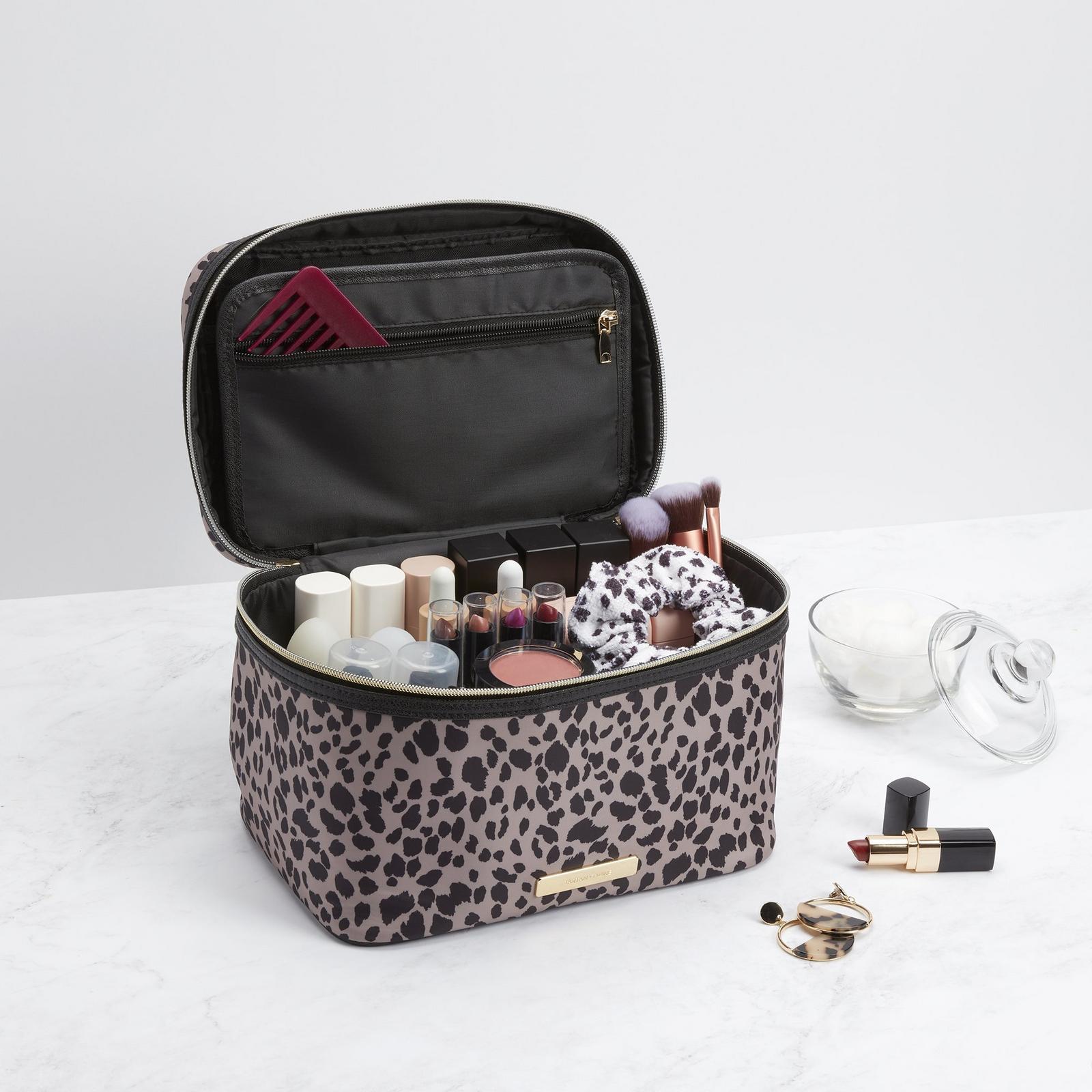 Cheetah Charm Deluxe Train Case