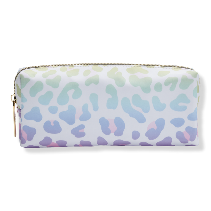Tartan + Twine Rainbow Leopard Print Pencil Case #1