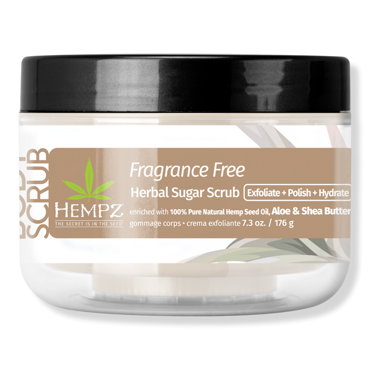 Hempz Fragrance Free Herbal Sugar Scrub #1