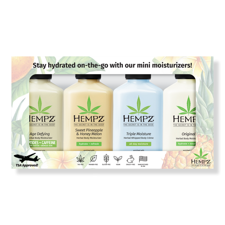 Hempz Minis Herbal Body Moisturizer Favorite 4 Pack Hempz Ulta Beauty