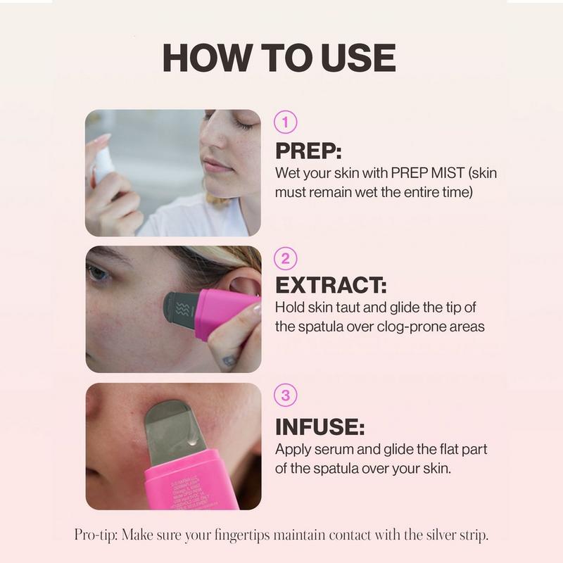 DERMAFLASH - Blush DERMAPORE+ Ultrasonic Pore Extractor & Serum