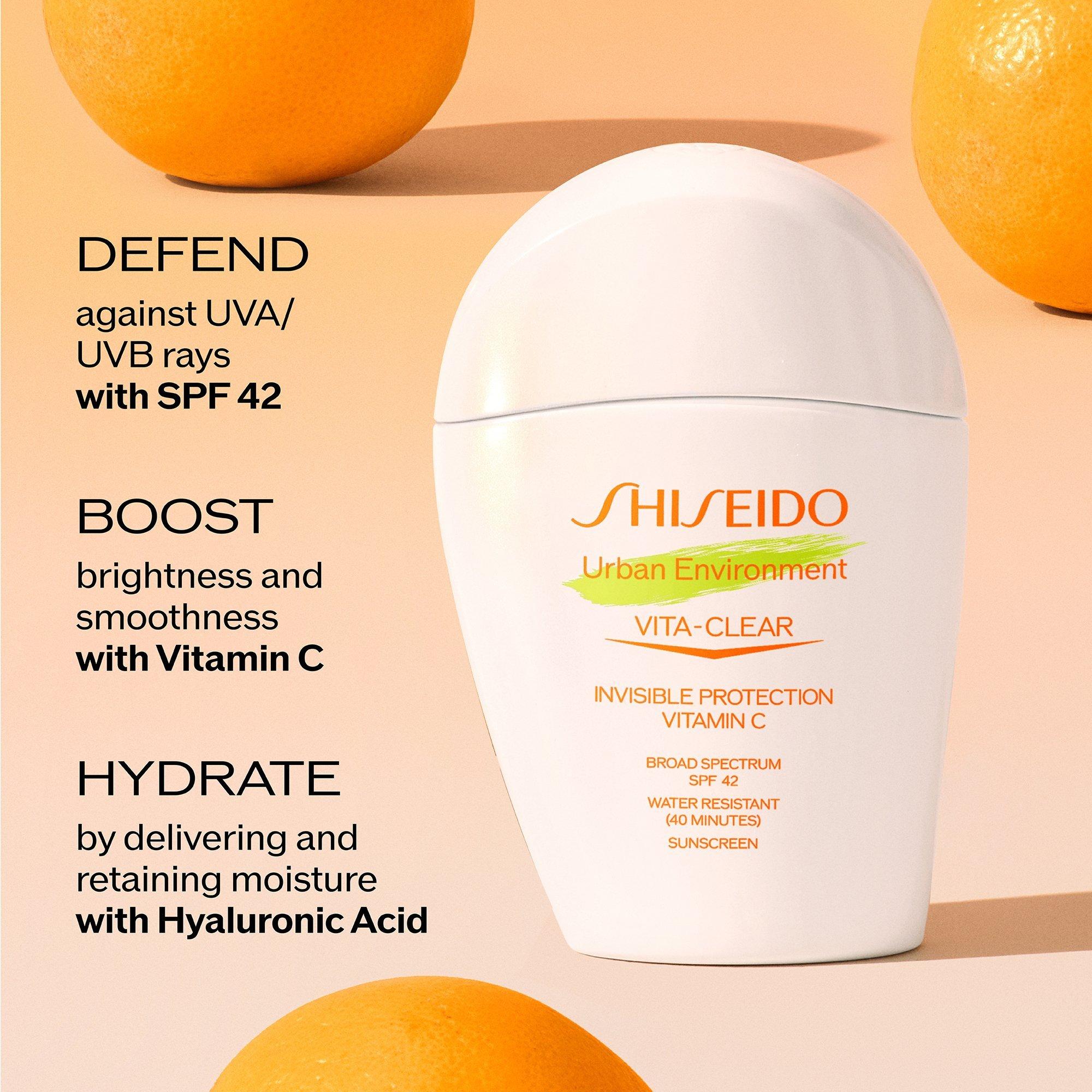 Солнцезащитный крем с витаминами SPF 42 Shiseido Urban Environment Vita-Clear — фото 3