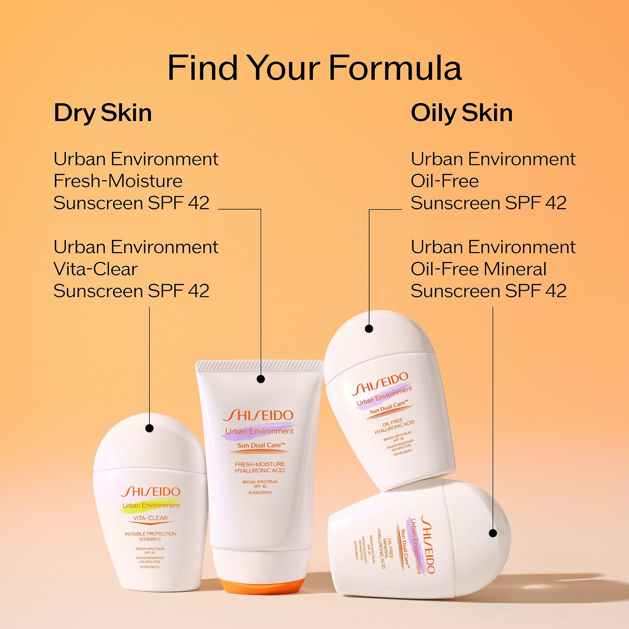 Солнцезащитный крем с витаминами SPF 42 Shiseido Urban Environment Vita-Clear — фото 7
