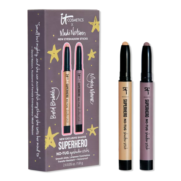 IT Cosmetics x Madi Nelson Superhero No-Tug Eyeshadow Sticks Kit