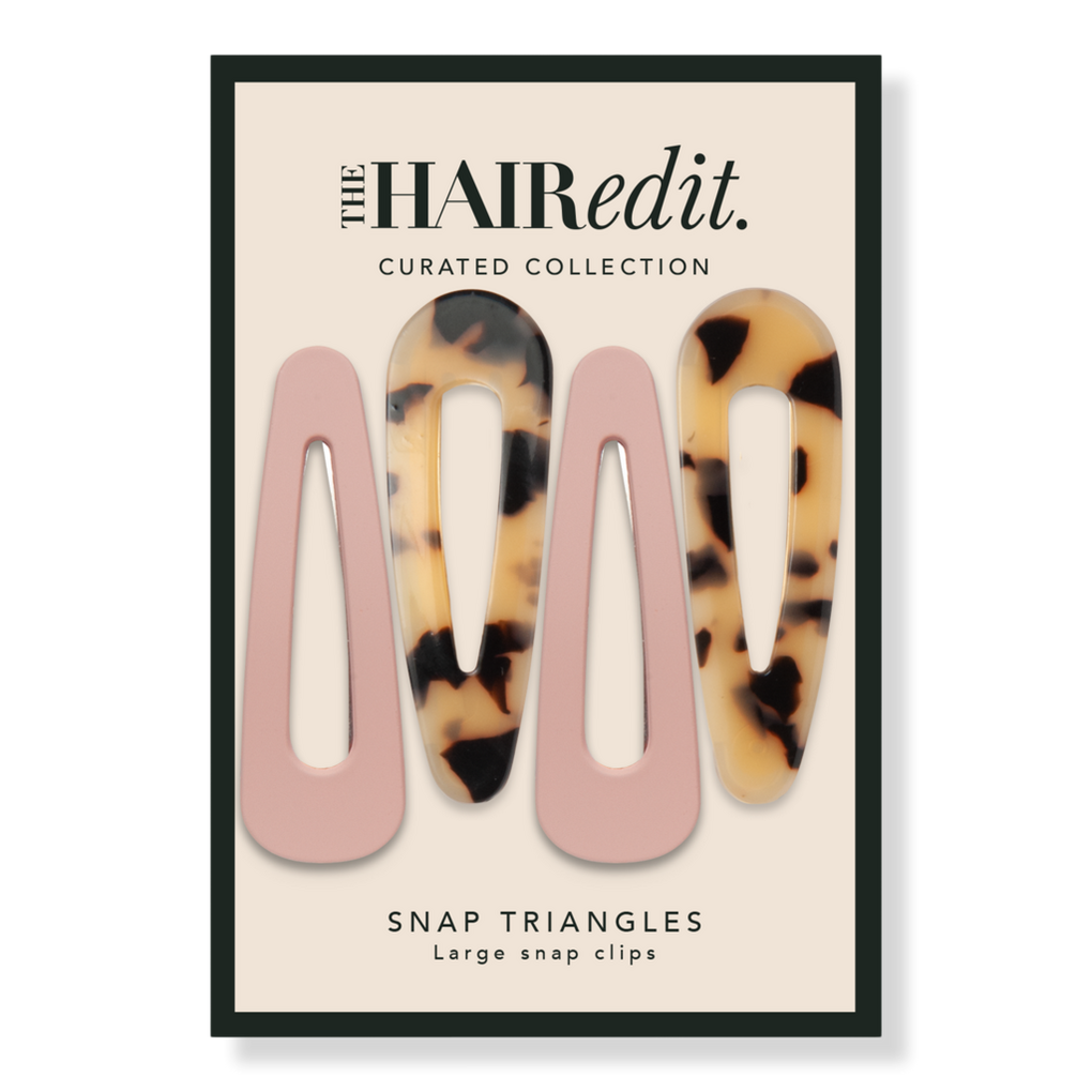 Tortoiseshell Snap Hair Clips - 12 Pack