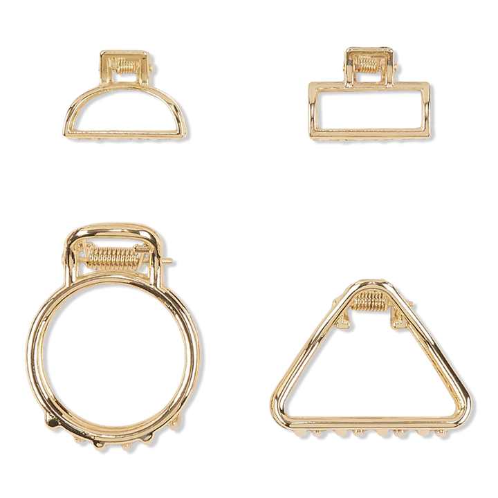 Scünci Primp Mixed Metal Claw Clips #1