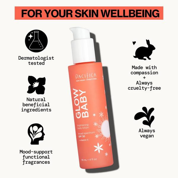 Pacifica Glow Baby Vitamin C Brightening Body Lotion SPF 30 #8