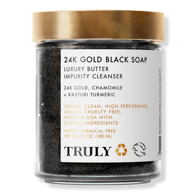 Truly 24K Gold Black Soap Luxury Butter Impurity Cleanser