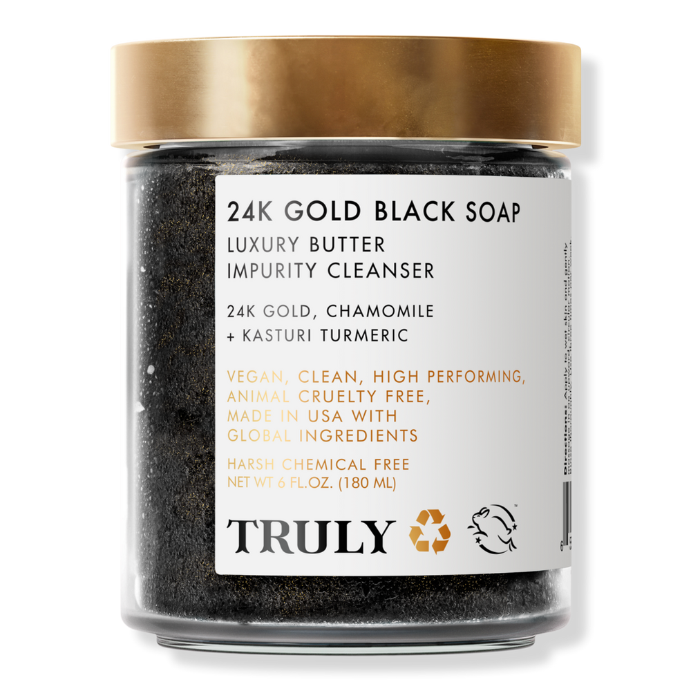 Truly 24k Gold Black Soap Luxury Butter Impurity Cleanser