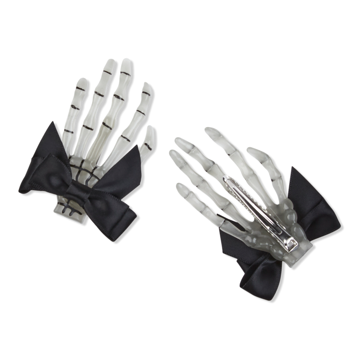 Scünci Skeleton Hand Glow In The Dark Salon Clips #1