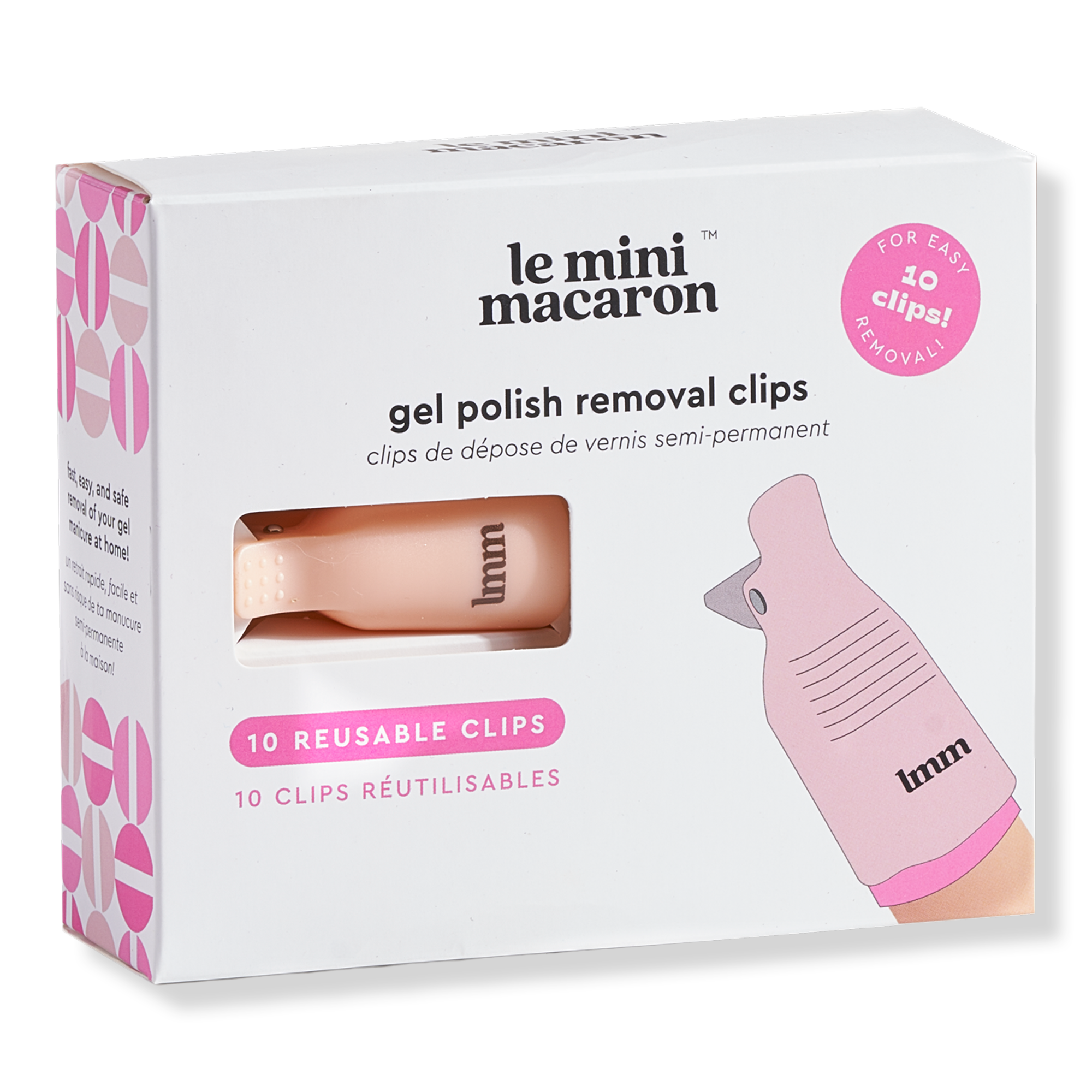 Le Mini Macaron Reusable Gel Polish Removal Clips #1