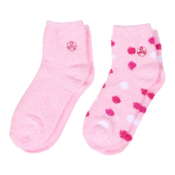 Earth Therapeutics Pink Aloe Moisture Socks #2