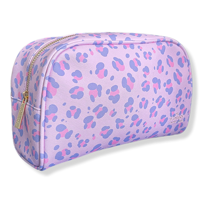 The Vintage Cosmetic Company Lilac Leopard Print Make-Up Bag