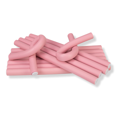 The Vintage Cosmetic Company Pink Bendy Hair Curlers 12 pc