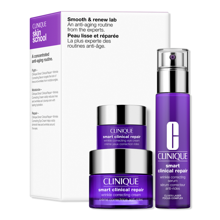 Clinique Smooth + Renew Lab Anti-Aging Skincare Set #1