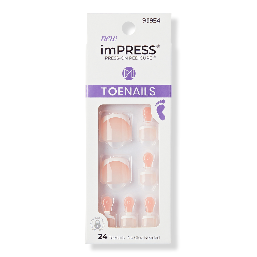 imPRESS Design Press-On Pedicure Toenails - Kiss | Ulta Beauty