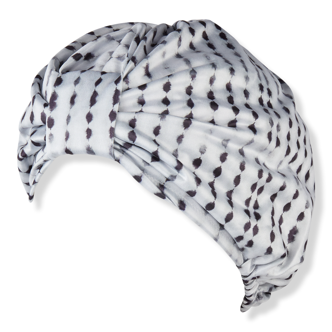 Scünci Prep White & Black Polka Dot Shower Cap #1