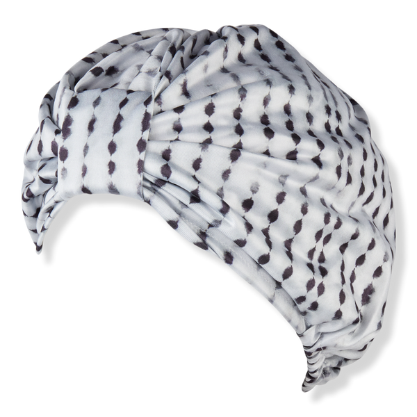 Scünci Prep White & Black Polka Dot Shower Cap #1