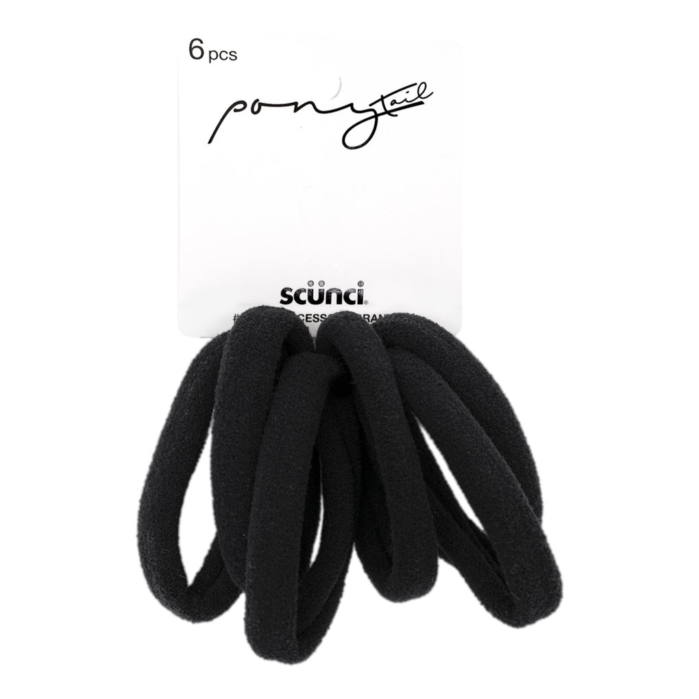 Black Opaque Plastic Bracelet Clips (6pcs)