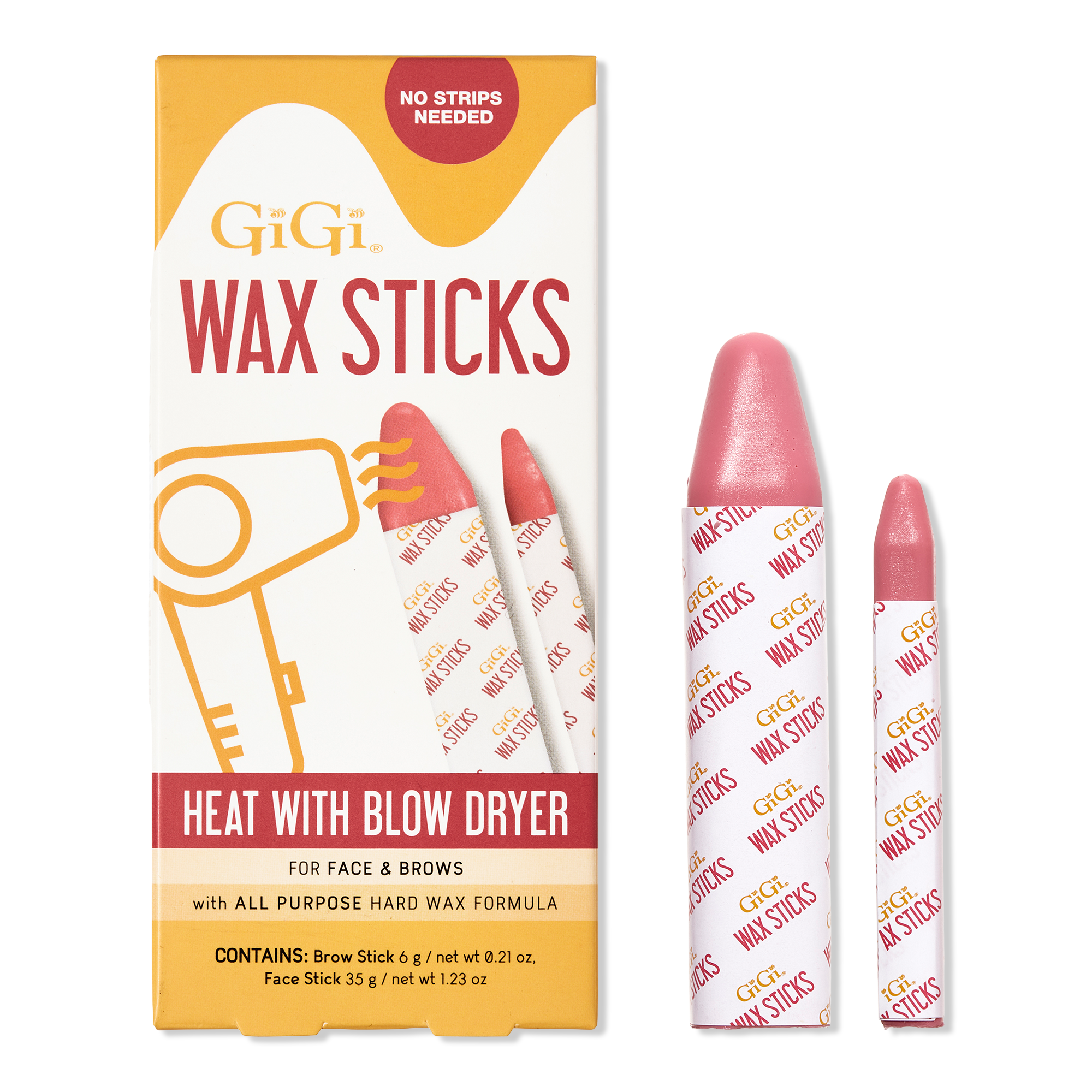 Gigi Blow Dry Wax Sticks, Hard Wax Formula #1