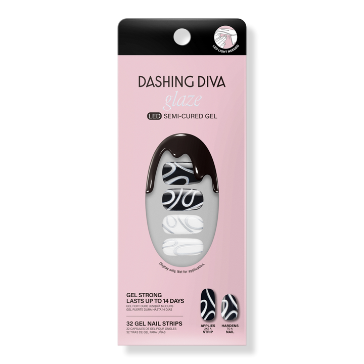 Dashing Diva Dark & Stormy Glaze Semi-Cured Gel Art #1