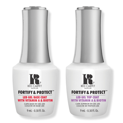 Red Carpet Manicure Fortify & Protect Base Coat + Top Coat Duo