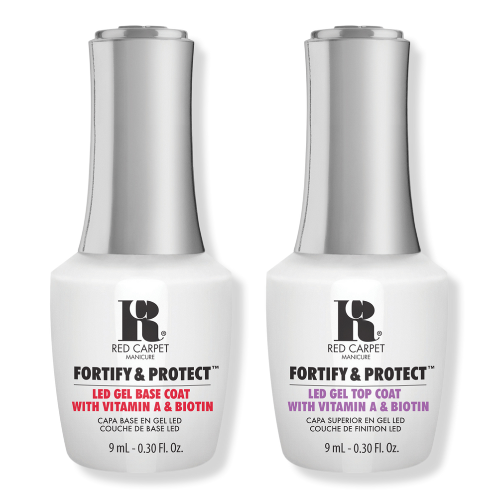 Red Carpet Manicure Fortify & Protect Base Coat + Top Coat Duo