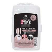 Soft Gel Short Round Nude Nail Tips