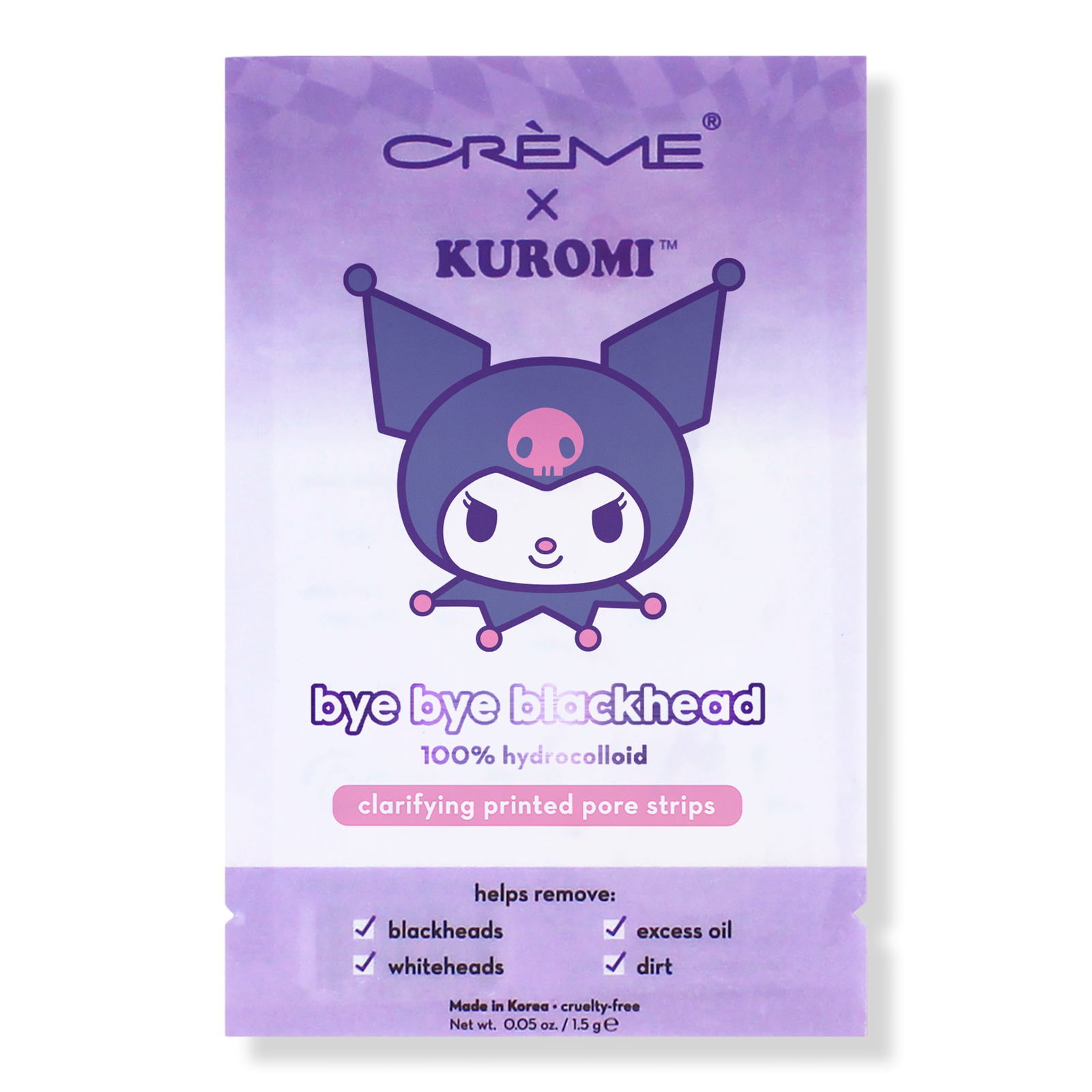 Kuromi Bye Bye Blackheads Printed Pore Strips