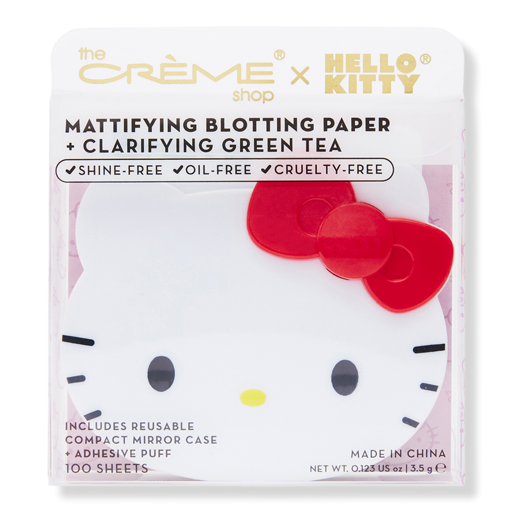 The Creme Shop Hello Kitty Mattifying Blotting Paper + Reusable Mirror Compact