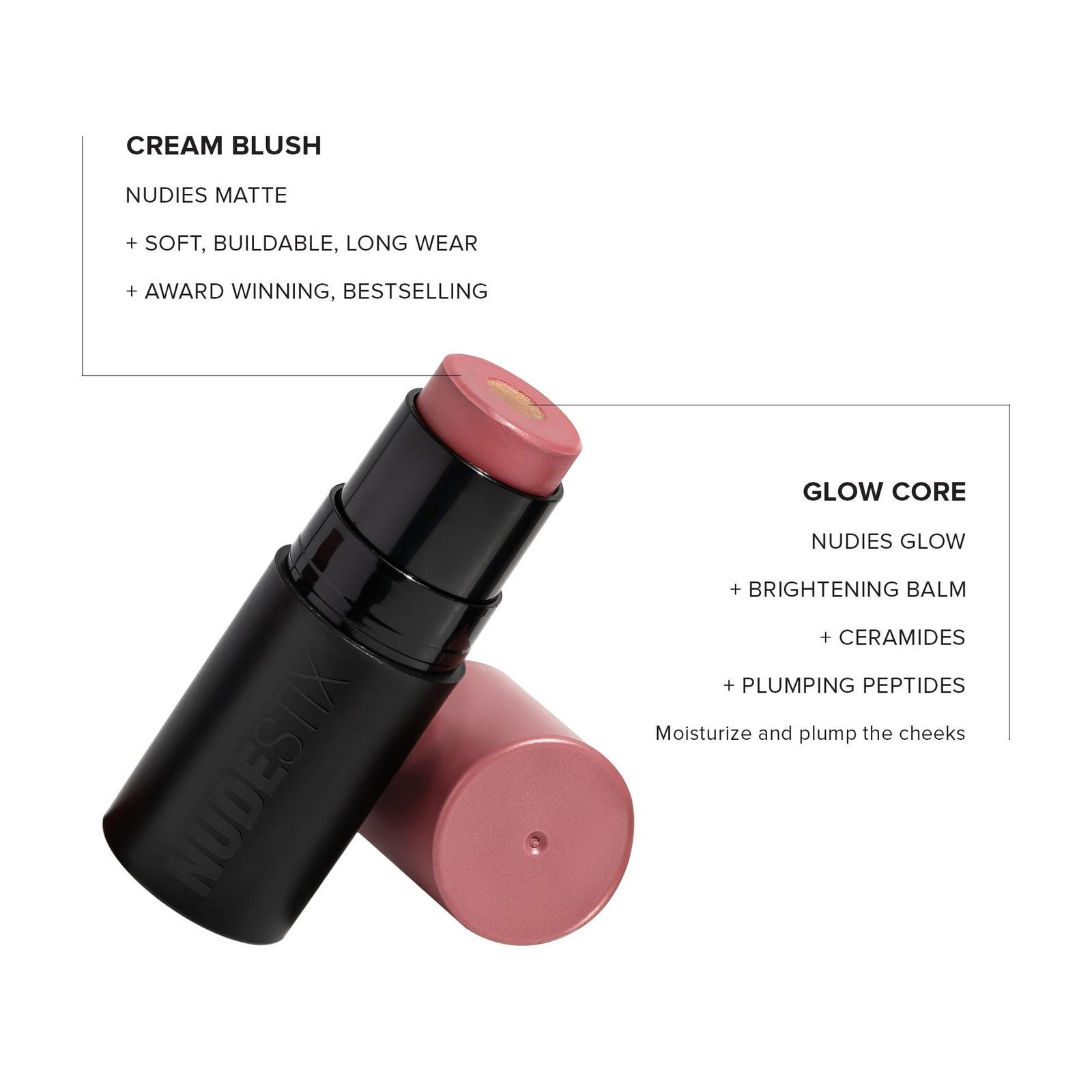 NUDIES Matte + Glow Core All Over Face Blush Color